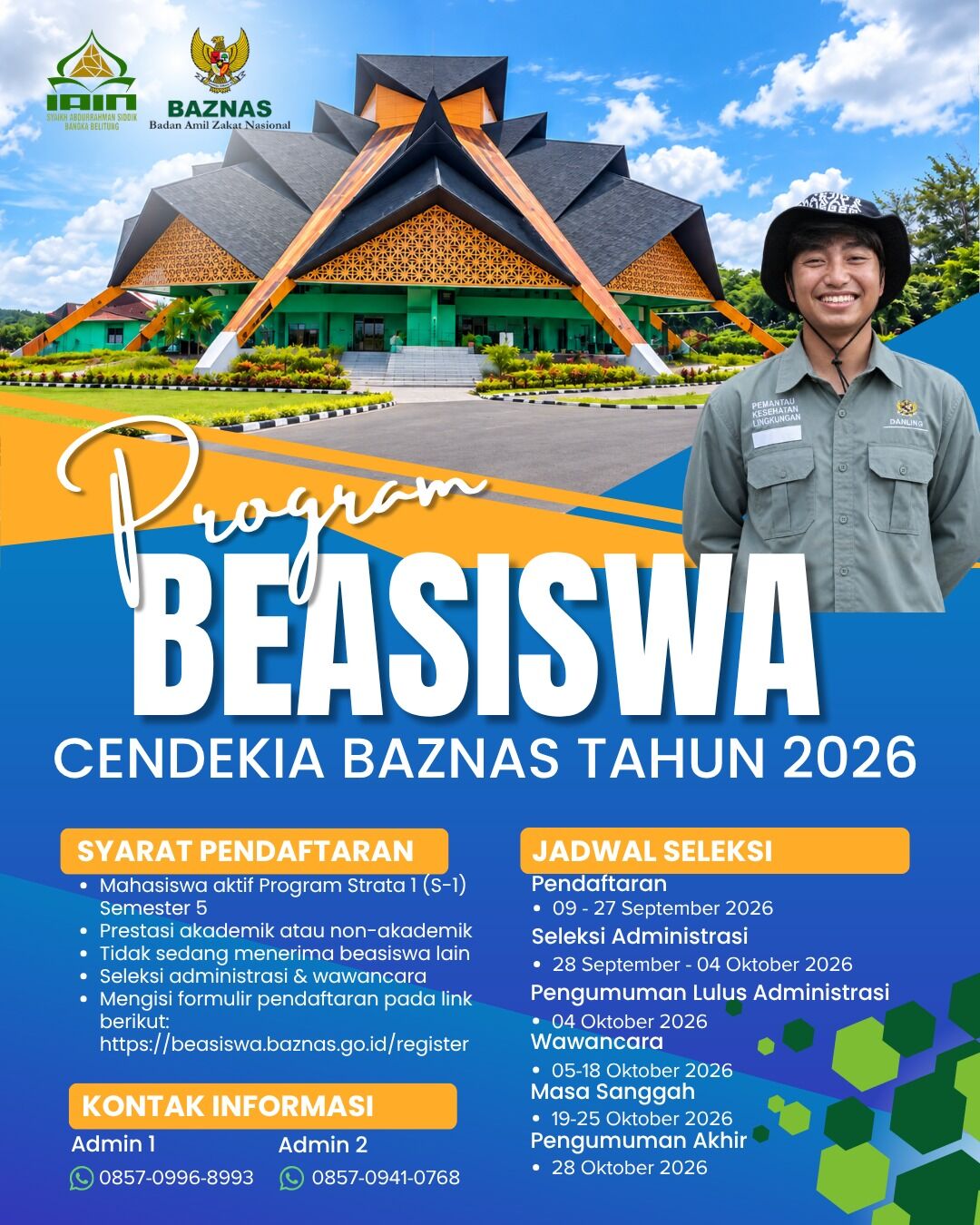 KABAR BAIK UNTUK MAHASISWA BKPI! | BEASISWA CENDEKIA BAZNAS 2026 DIBUKA