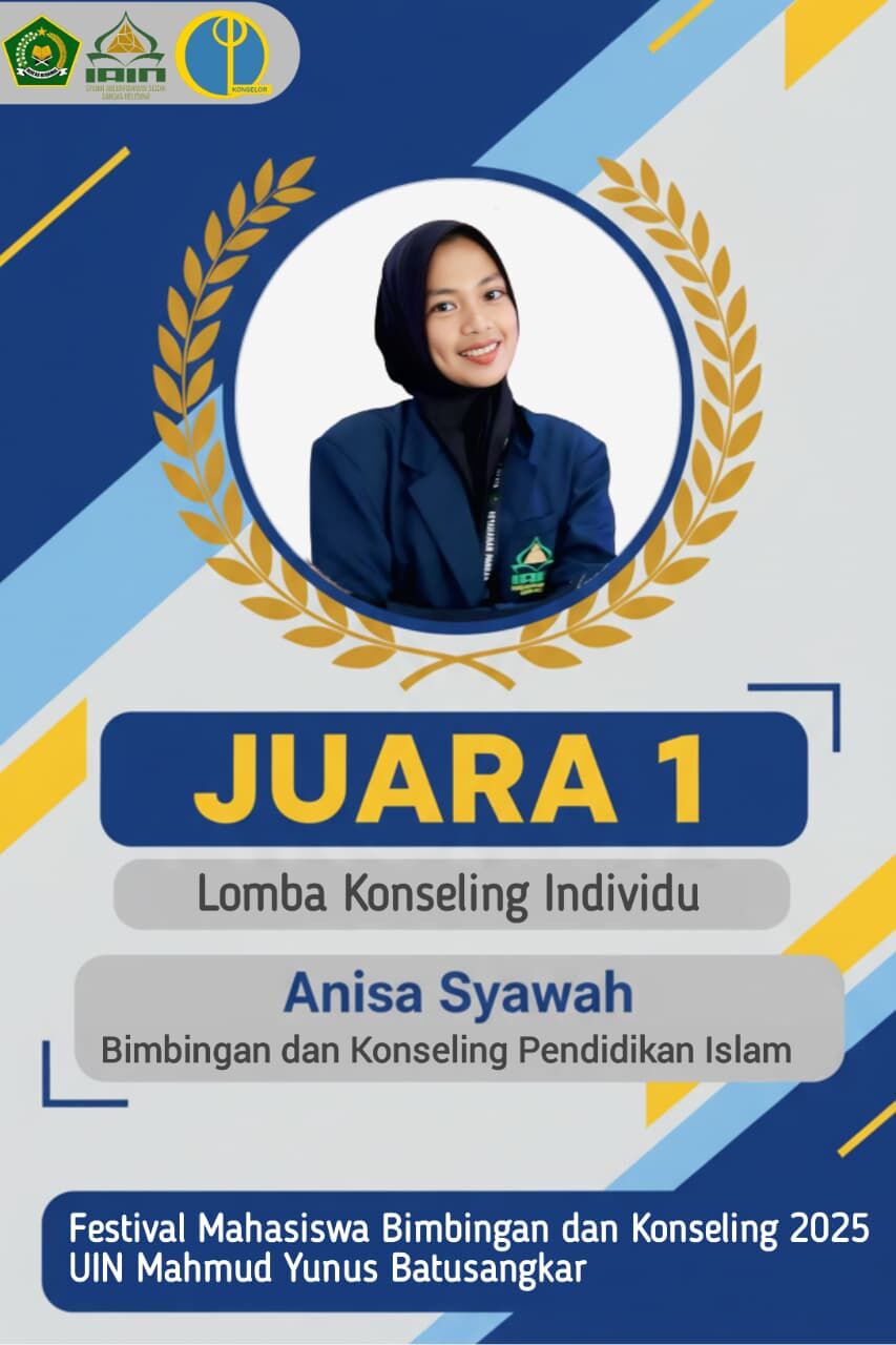 Mahasiswa BKPI Berbicara: Selamat Anisa Syawah Juara 1 Lomba Konseling Individu