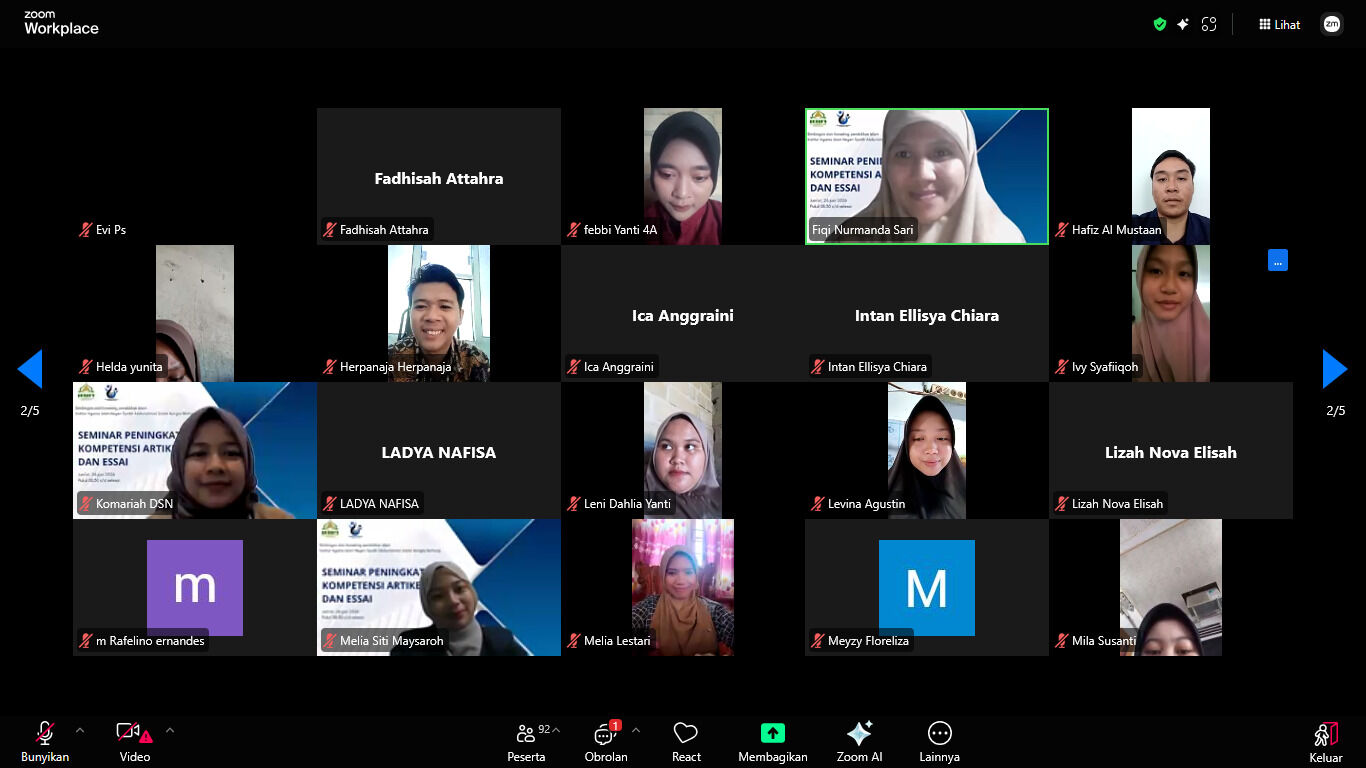 Mahasiswa BKPI Kelas 6B Sukses Selenggarakan Seminar Dosen Tamu SPEKTA 2026