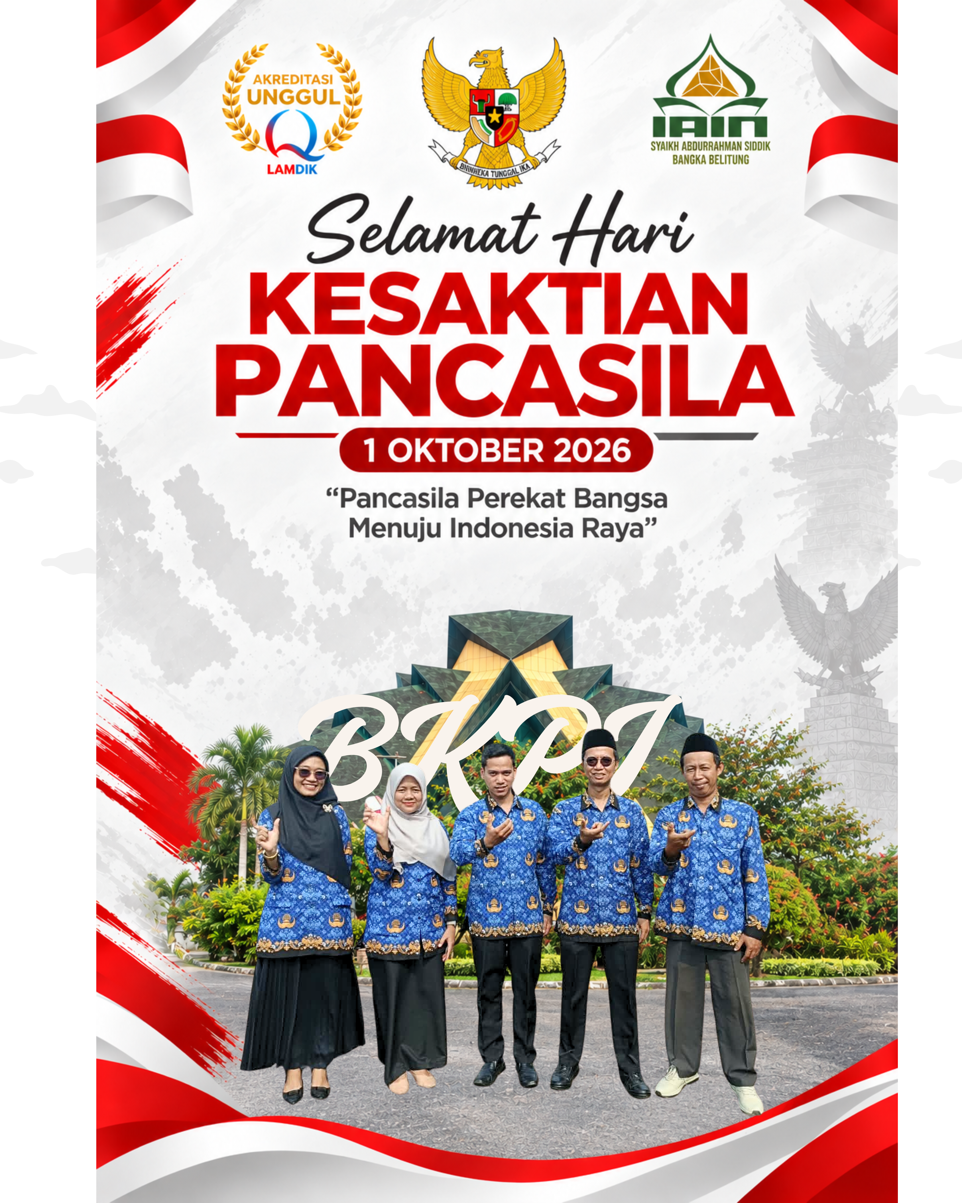 Prodi BKPI IAIN SAS Babel Ikuti Upacara Hari Kesaktian Pancasila, Teguhkan Nilai Kebangsaan dan Keislaman