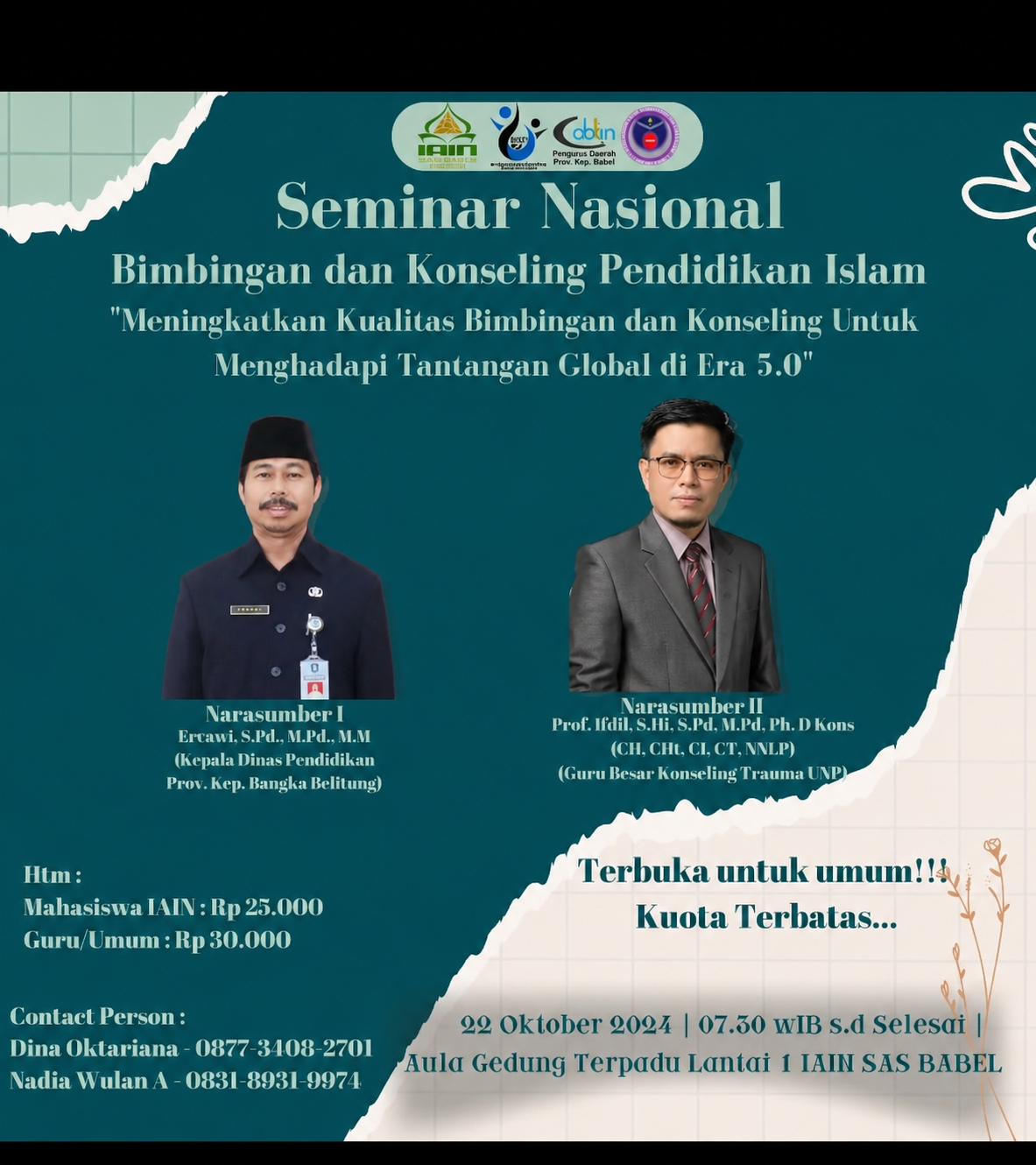 Seminar Nasional BKPI IAIN SAS Babel Bahas Tantangan Global di Era 5.0