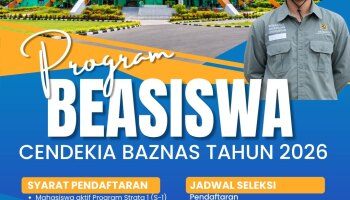 KABAR BAIK UNTUK MAHASISWA BKPI! | BEASISWA CENDEKIA BAZNAS 2026 DIBUKA