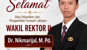 Keluarga Besar Prodi BKPI IAIN SAS BABEL Berikan Ucapan Selamat atas Pelantikan Dr. Nikmarijal, M.Pd. sebagai Wakil Rektor II