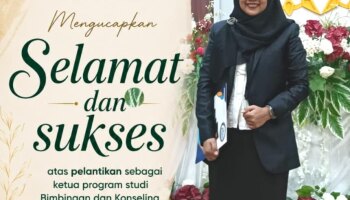 Keluarga Besar Prodi BKPI IAIN SAS BABEL Sampaikan Ucapan Selamat atas Pelantikan Komariah, S.Psi., M.Pd. sebagai Ketua Program Studi Periode 2026–2030