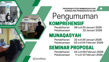 Prodi BKPI Resmi Umumkan Jadwal Komprehensif, Munaqasyah, dan Seminar Proposal Semester Genap 2026